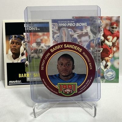 Barry Sanders 1991 King B Disk - Collectors Edition Detroit Lions + Bonus Barry