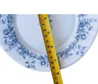 Arcopal Salad Plates Glenwood Design Milk-Glass 6/Pc Blue Floral 7.75" France