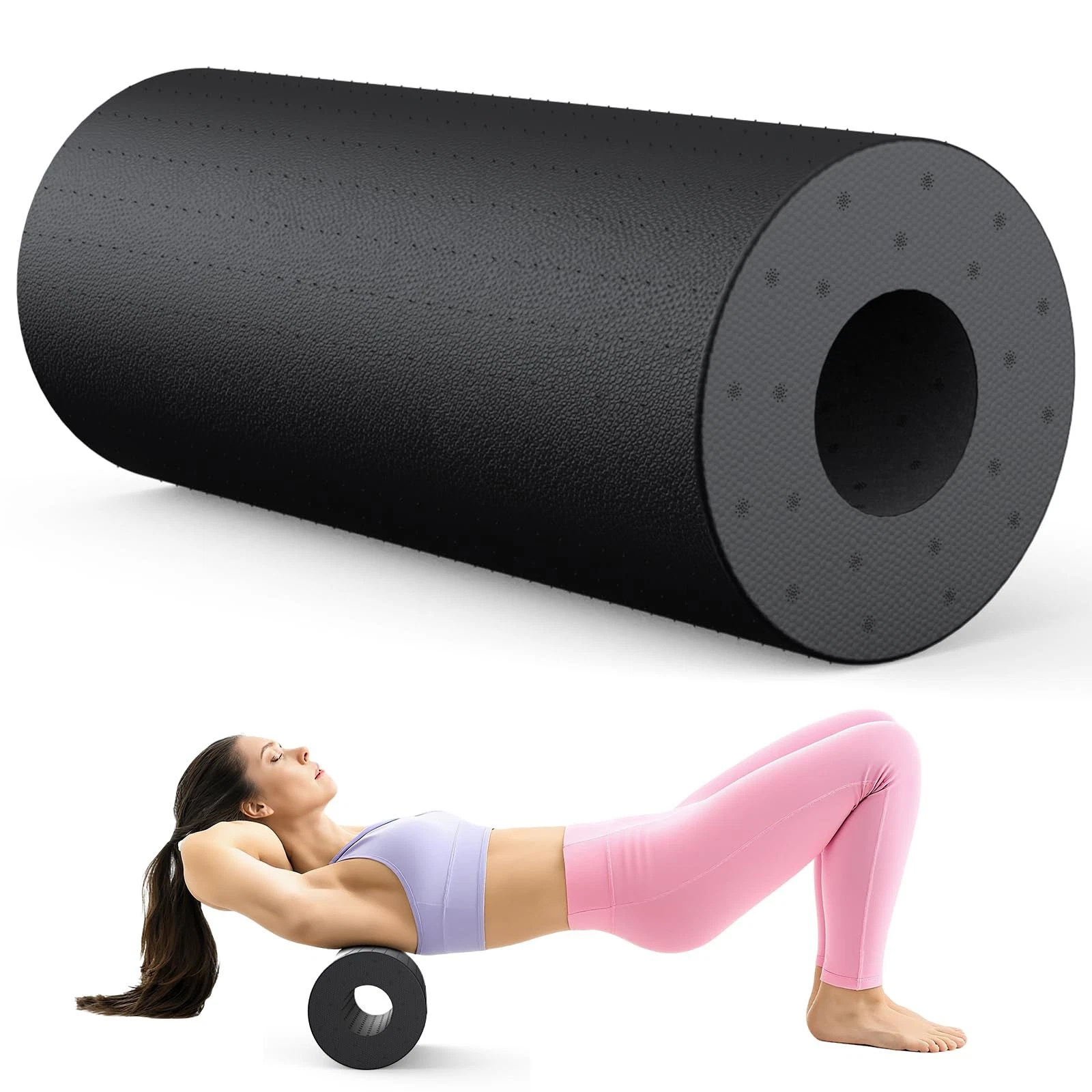 Fascia Roller Spine Back 29x15cm, Massage Foam Roller, Only 130g Ultra...