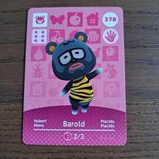 Nintendo Animal Crossing Barold 378 amiibo...
