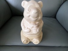 WINNIE POOH DISNEY TEDDY BEAR COOKIE JAR HONEY POT PRESERVE 1987