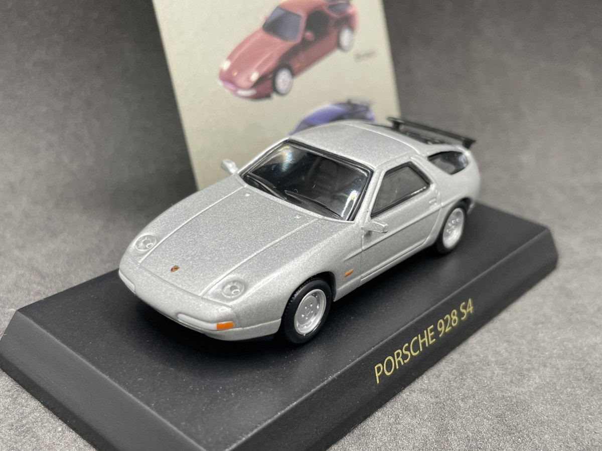 Porsche 928 S4 ミニカー 1:64 10台 Kyosho 1/64 Porsche collection 928S4 Silver diecast model car 3G1