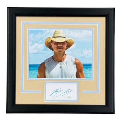 Kenny Chesney Autographed Country Music Deluxe Framed with 8x10 Photo ''Signature
