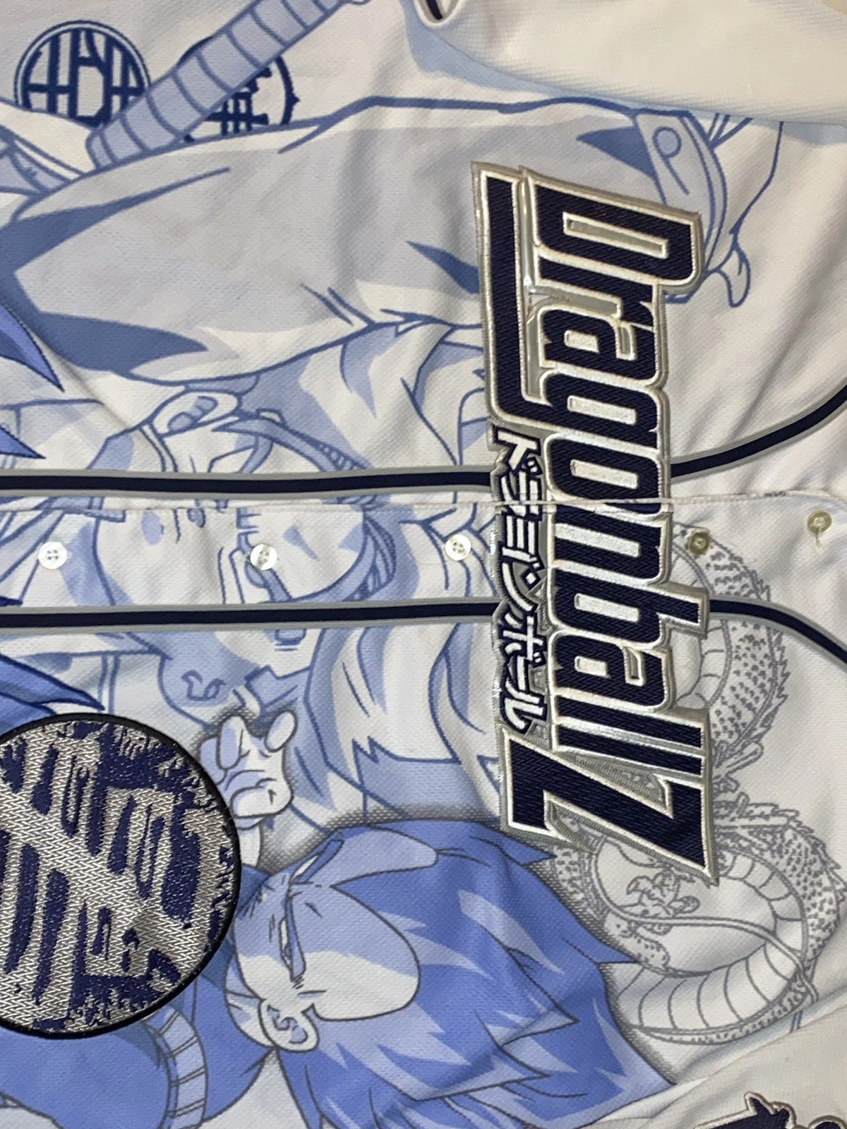 Dragonball Z Baseball Jersey Goku Vegeta 2002 VTG