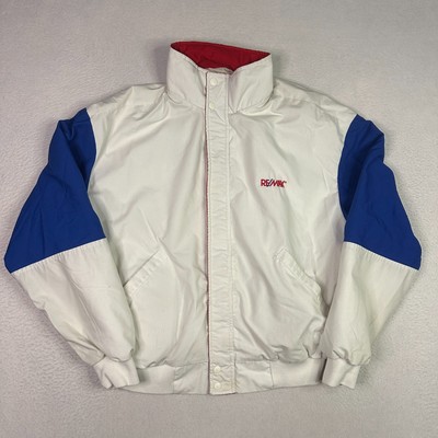 Vintage 80s Dunbrooke Remax Employee Embroidered Jacket Colorblock Mens L