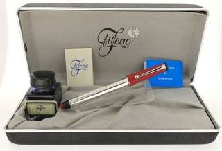 Never Inked Filcao Tukano Sterling Fountain Pen ITALIAN MADE NO RESERVE