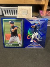 Jack Leiter 2 Card Lot 2025 Panini Crusade Blue Prizm #68 and Optic Velocity #94