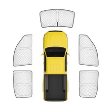 KMF 5pcs Thicken Sun Shades for GMC Sierra Accessories 2019-2025 1500 2500 35...