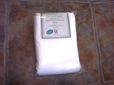 NIP Signature by Wamsutta 300 Thread Count White Full Flat Sheet Pima/Polyester