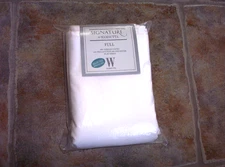 NIP Signature by Wamsutta  300 Thread Count White Full Flat Sheet Pima/Polyester