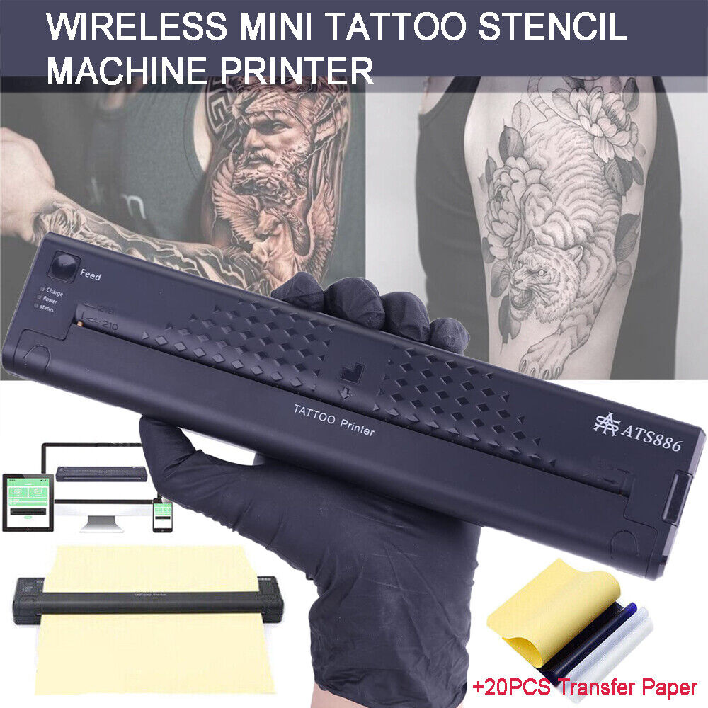 Cheap Cordless Tattoo Transfer Stencil Printer Portable Rechargeable Tattoo  Printer Tattoo Transfer