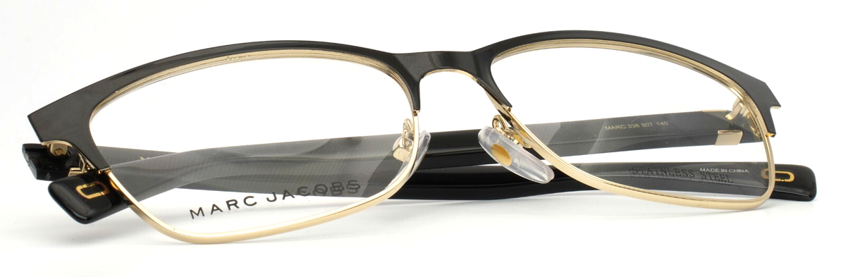 MARC JACOBS 338 807 Black Gold Womens Full Rim Eyeglasses 55  display picture 1