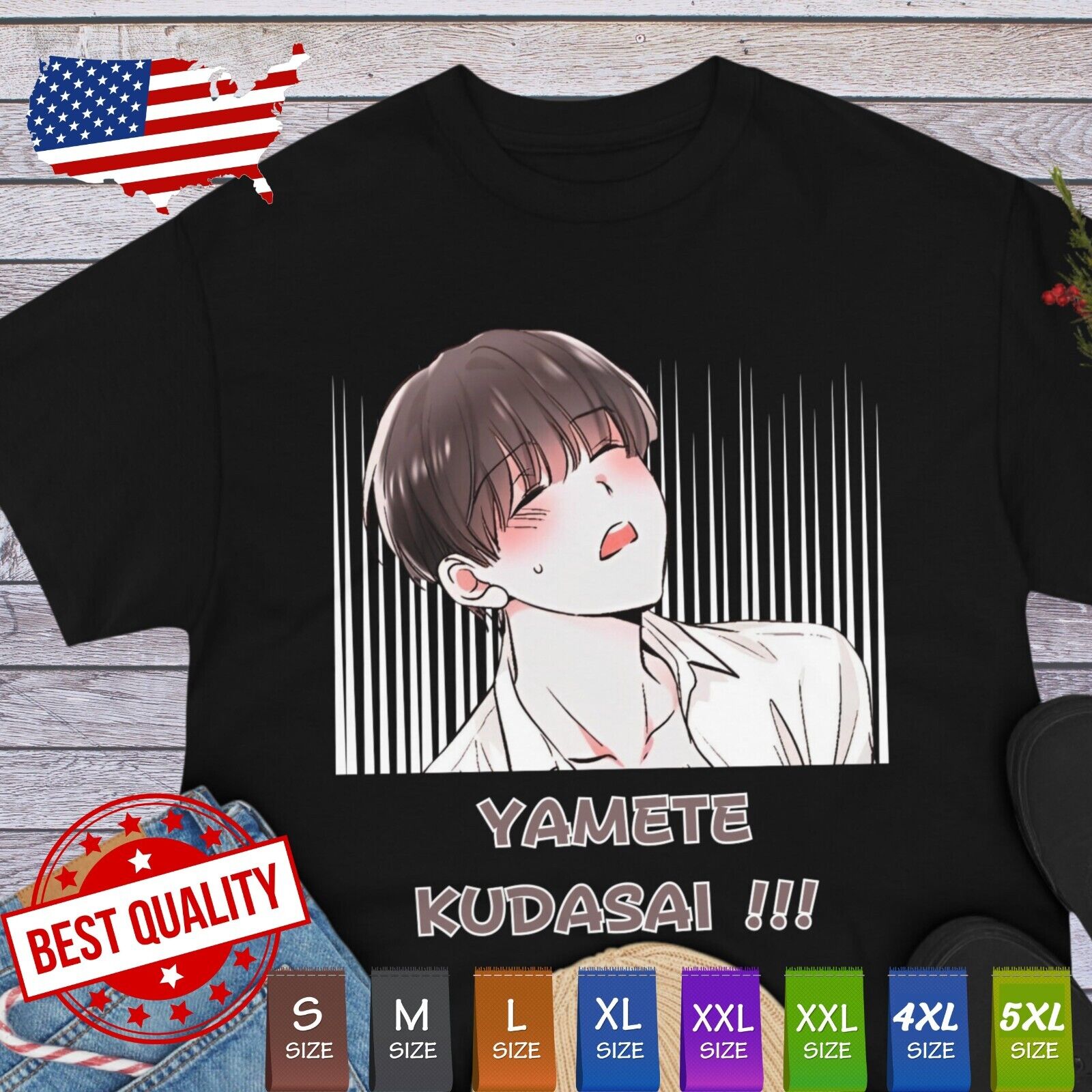 Camiseta Yamete Kudasai, Anime Meme