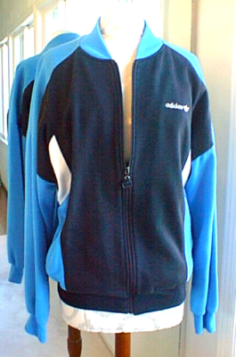 Vintage 80s Adidas Warm Up Tracksuit 2 Piece Jacket/Pants Sz M 