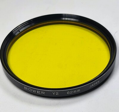 62mm Bower Yellow Y2 K2 Glass Color Conversion Lens Filter Japan 62 mm E62 E-62