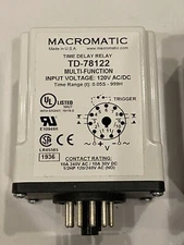 MACROMATIC TD-78122 Time Delay Relay