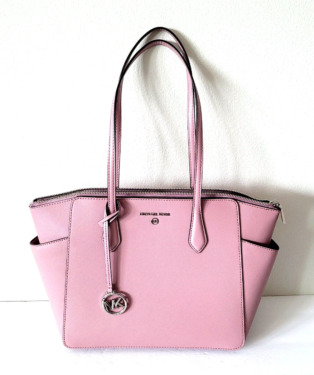 Michael Kors Marilyn Tote In Rose-Pink Leather - Women for Women