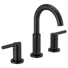 Delta Nicoli Widespread Bathroom Sink Faucet Matte Black-Certified Refurbished