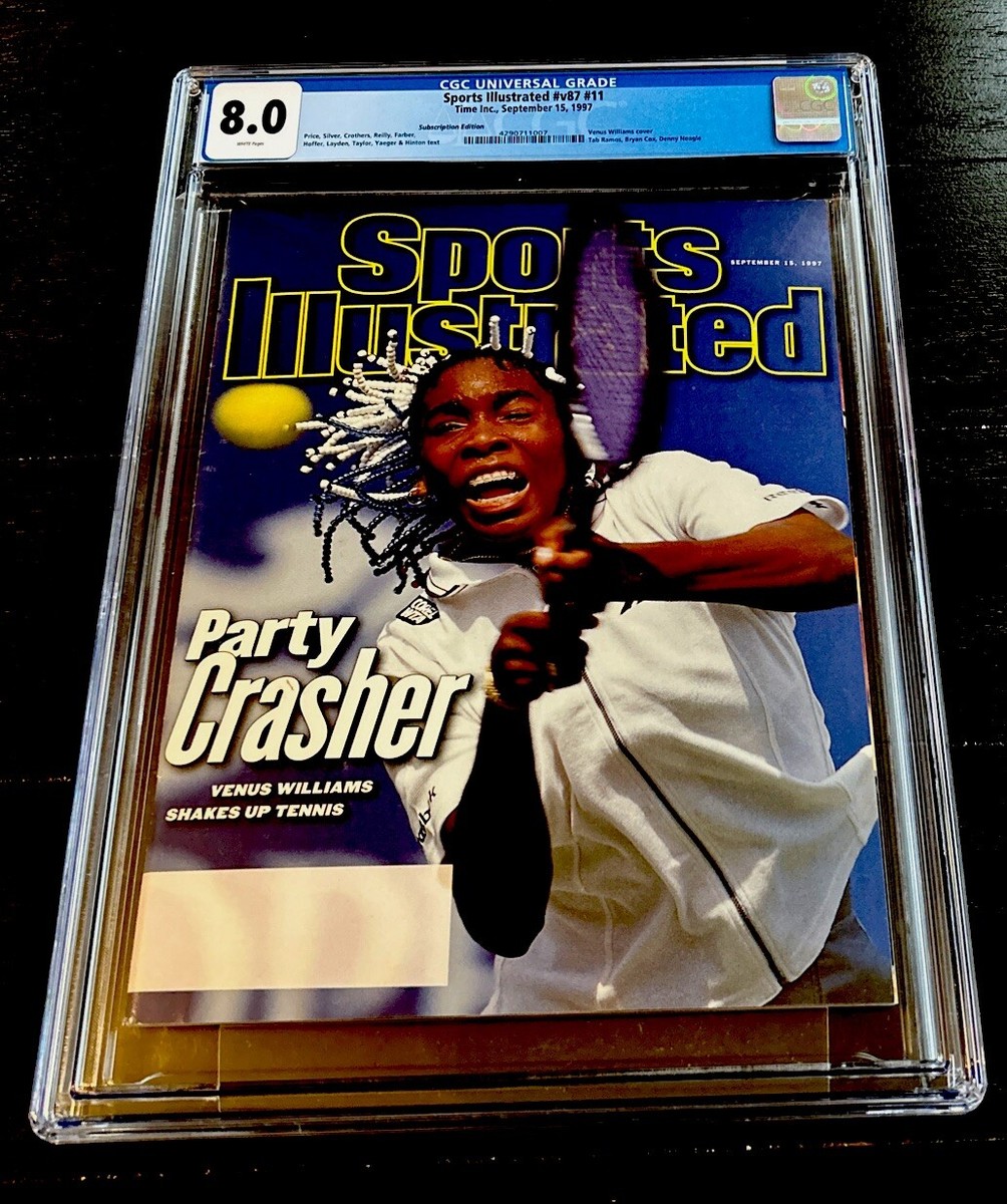 VENUS WILLIAMS ROOKIE SPORTS ILLUSTRATED COVER WTA SEPT 1997 CGC