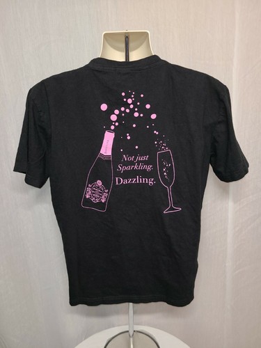 Sparkling Moscato Bartenura Rose Not Sparkling Dazzling Women Black XL TShirt - Picture 9 of 11