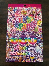 New Lisa Frank Sticker Pad 5 Sheets Over 600 Stickers Aliens Unicorns Pandas