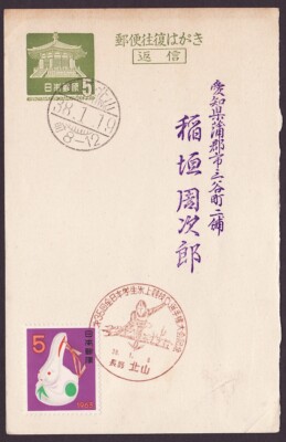 jcb0797 Japan commemorative postmark, 35th students skate