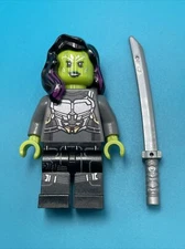 Lego Marvel Super Heroes Gamora Minifigure 76081 Silver Armor