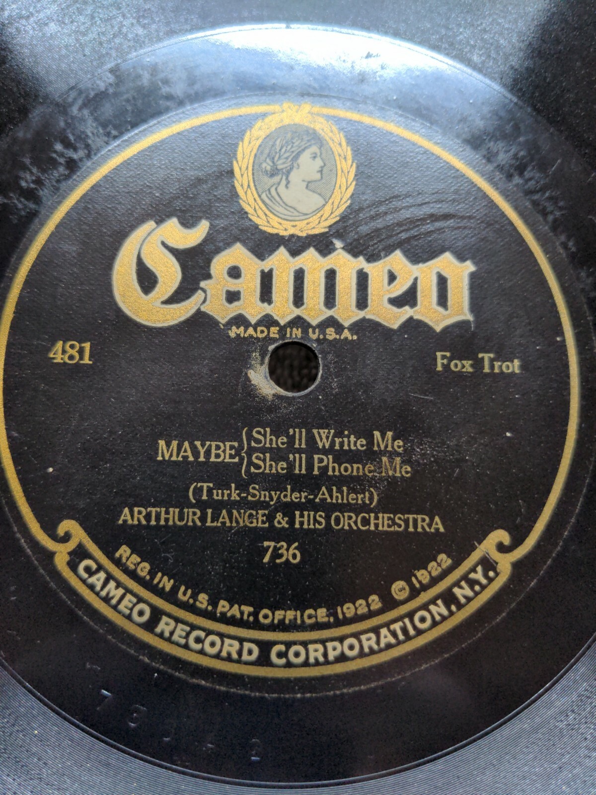 78 RPM Maybe Hootin De Hoot The Original Memphis Five Cameo 481 A13 eBay