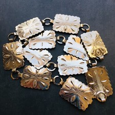 Silvel Vintage Womens Silver Tone Chain Belt 28"