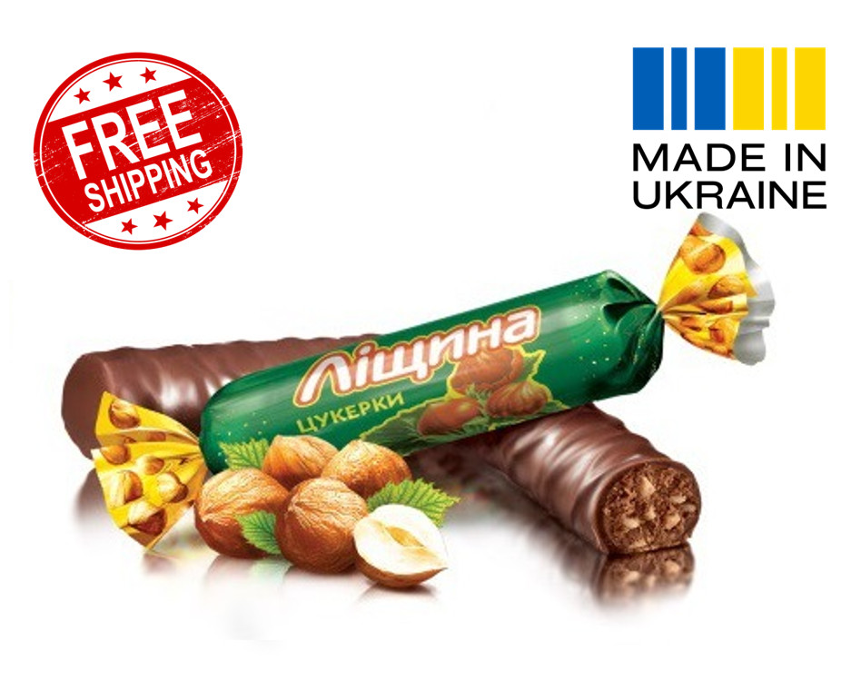 Roshen Lishchina Chocolate Caramelo Praliné Avellanas Dulces Ucranianos