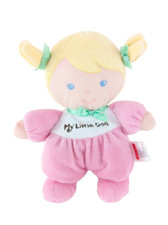 Fisher Price My Little Doll 8 Plush Baby Pink Blonde Pigtails Sewn Eyes 2013