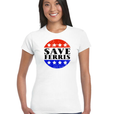 Distressed Save Ferris - Damen Retro 80's Film Ferris Bueller Tag Über