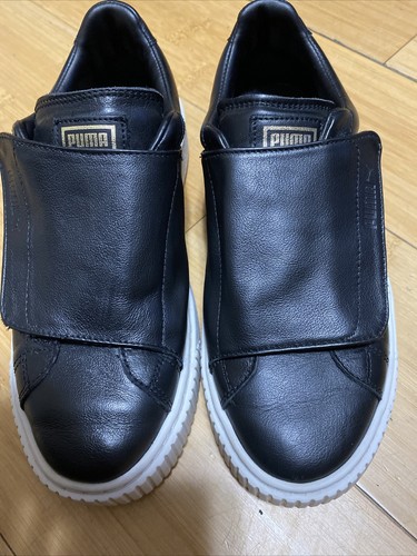 puma basket platform leather