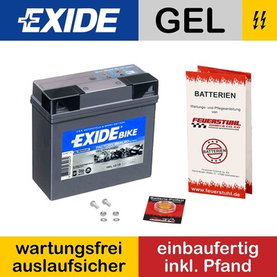 Laverda Ghost 650 Strike, 1997-1998, Batterie Gel EXIDE (inkl. 7,50  Pfand)