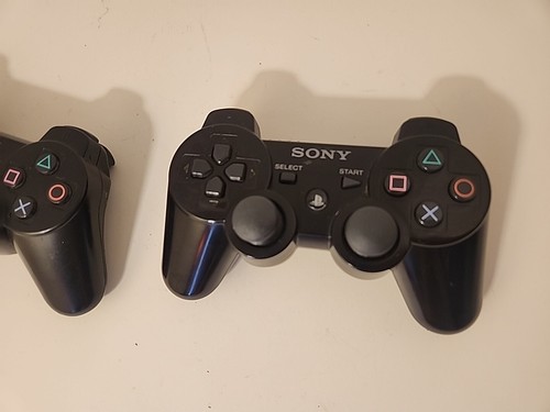 Two Sony PlayStation 3 PS3 DualShock 3 Wireless Sixaxis Controllers For Parts - Picture 2 of 8