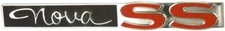 1963-64 Chevrolet Nova Trunk Lid Emblem "Nova SS" New Dii