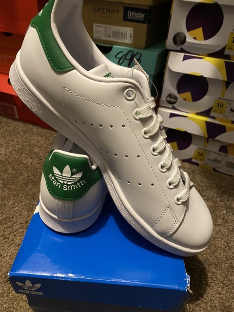 adidas stan smith white and green
