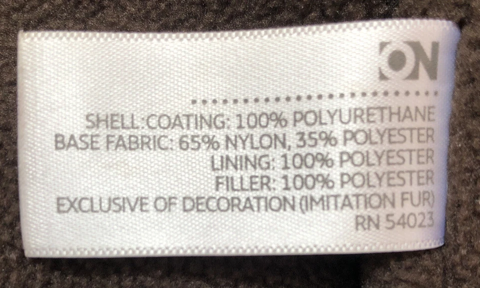Antiguo Chaleco Chaqueta de Invierno con Capucha de Piel Marrón Azul Marino Niñas Pequeño - Usado - Buen Estado Foto 4 de 4