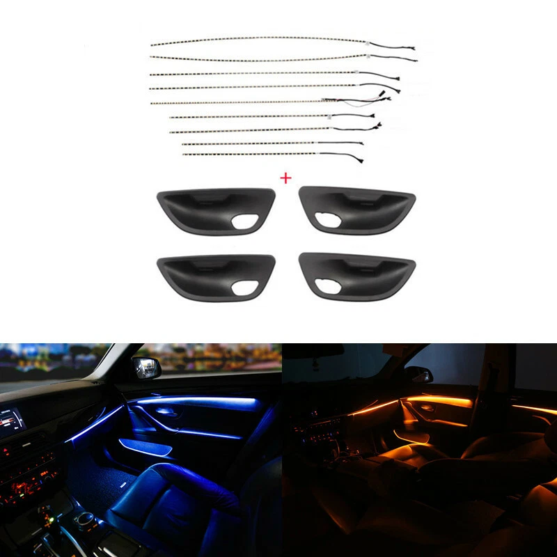 Double Color Car Inner Atmosphere LED Ambient Light Kit For BMW 5 Series F10 F18 - Image 2 of 4