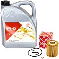 MotoröL Set 5W-40 5 Liter + ÖLfilter FüR Bmw 1Er 120I E87 3Er E46 318I X3 5Er