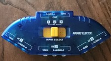 AV Audio Video RCA 3 Way Switch Game Selector Switcher Splitter 3 input 1 output