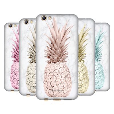 NATURE MAGICK ROSA GOLD ANANAS AUF MARMOR SOFT GEL HANDYHÜLLE FÜR OPPO HANDYS