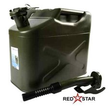 10L Litre Jerry Gerry Can With Spout Fuel Diesel Petrol Oil Container Garage