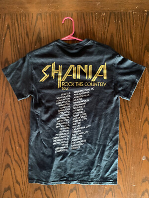 Shania Twain Shirt Adult Small Rock This Country Tour Concert Tee