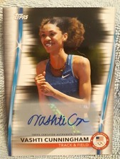 VASHTI CUNNINGHAM 2020 Topps OLYMPIC AUTOGRAPH /200 #10 AUTO track & field
