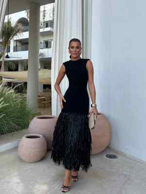 knitted party dress Cotton Wool Sparkle Knitted Dress