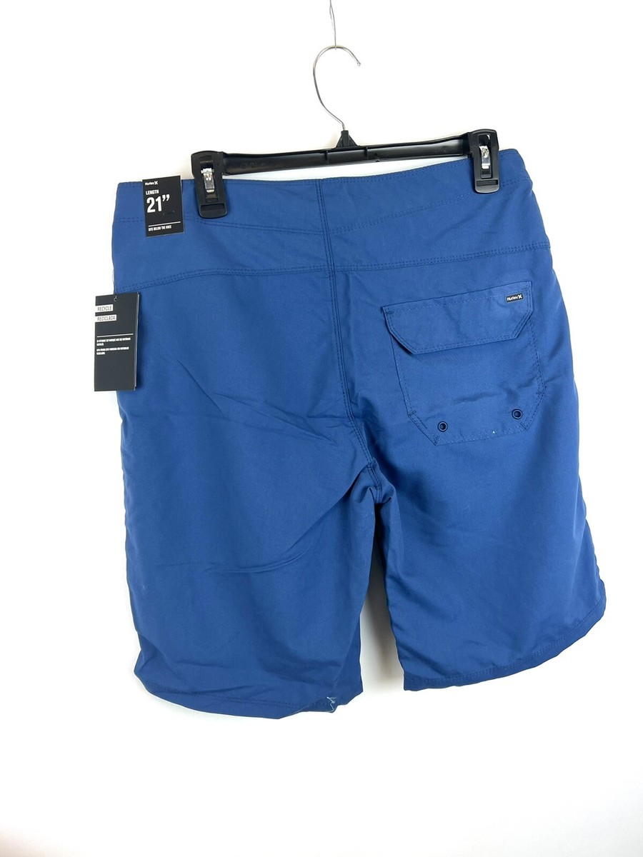 Hurley Mens One and Only 2.0 Board Shorts 21” Blue Size 30 | eBay