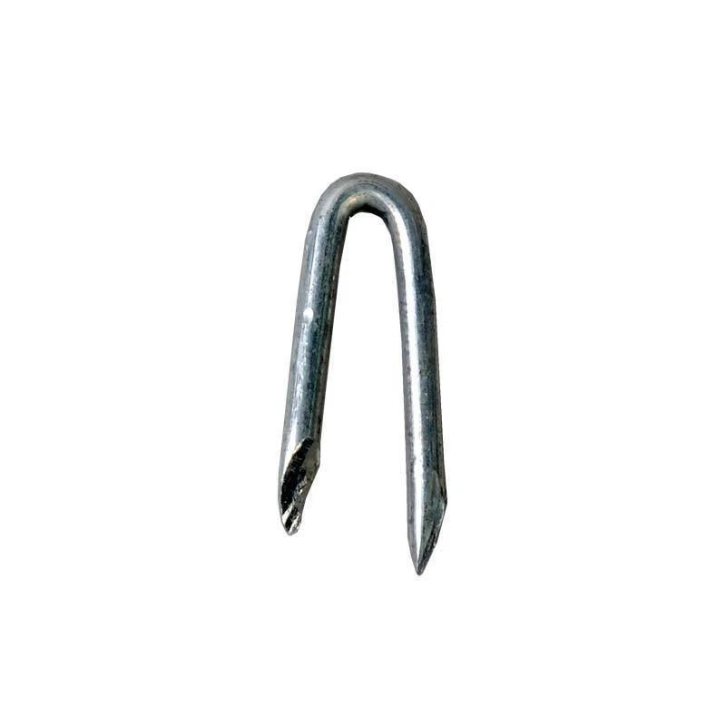 MARKENLOS Krampen, Schlaufen, 5 kg verzinkt für Stacheldraht Wildzaun Weidezaun Motto