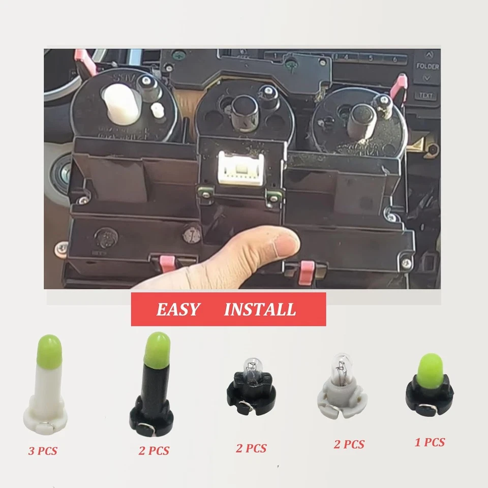 1 Juego Kit Para TOYOTA 2003-2009 4RUNNER ENFRIADOR CONSOLA DE CONTROL BOMBILLAS Interruptor Foto 4 de 4