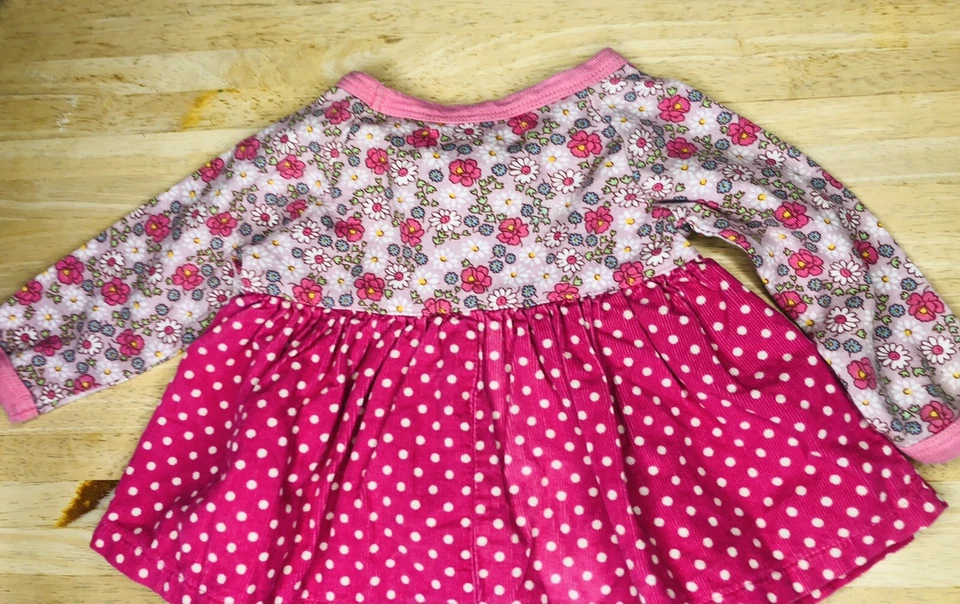 Top Pana Baby Lulu Floral Lunares Rosa Volantes 9 meses De Colección Foto 4 de 4